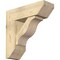 Ekena Millwork Funston Slat Rough Sawn Bracket w/ Offset Brace, Douglas Fir, 8"W x 24"D x 24"H BKT0806X24X24FST06RDF - alternate 1